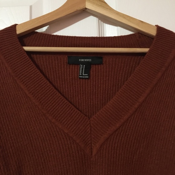 BURNT ORANGE KNIT SWEATER - Picture 2 of 2